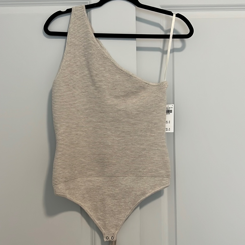 Beige tank top bodysuit